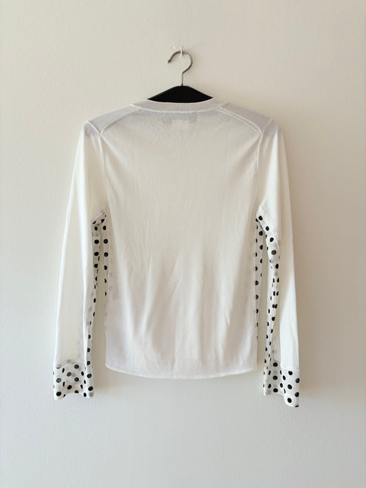 Polka dot sweater