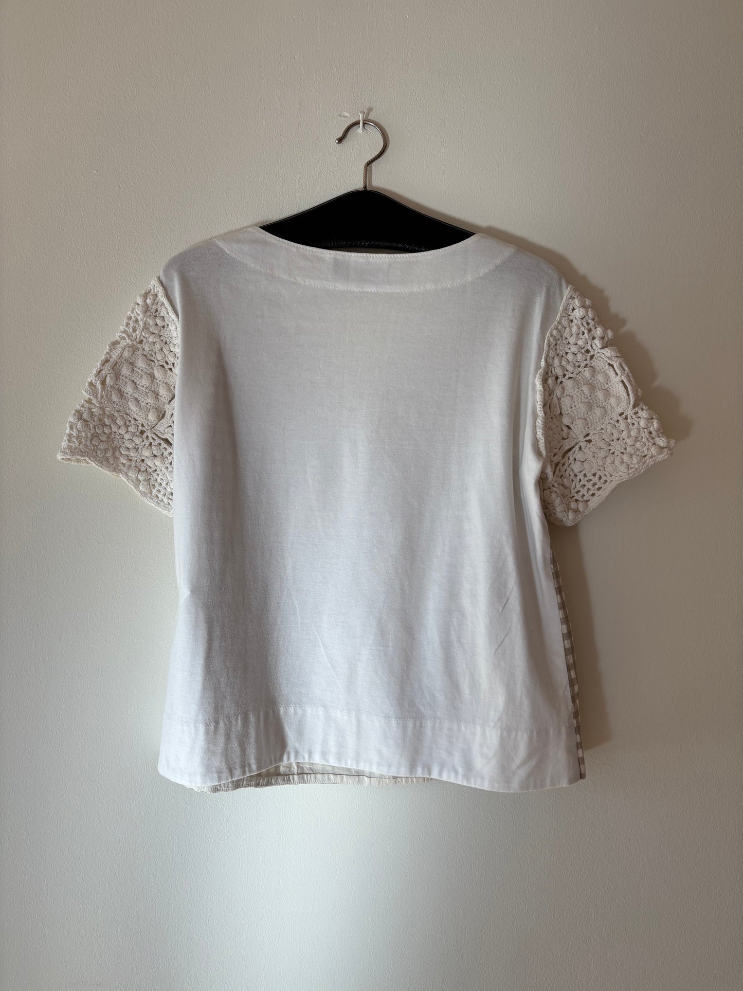 Hybrid crochet blouse