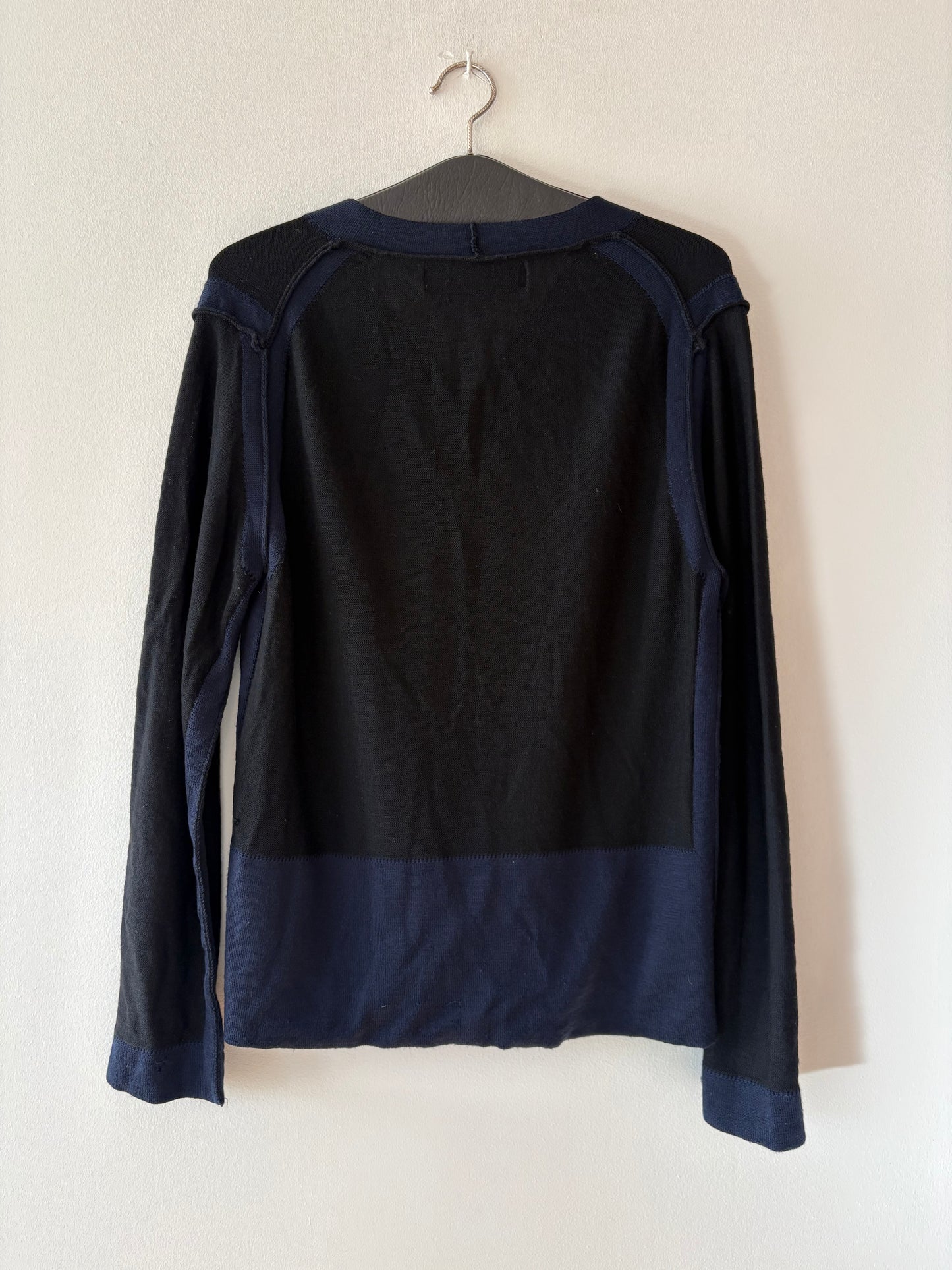 Deconstructed cardigan