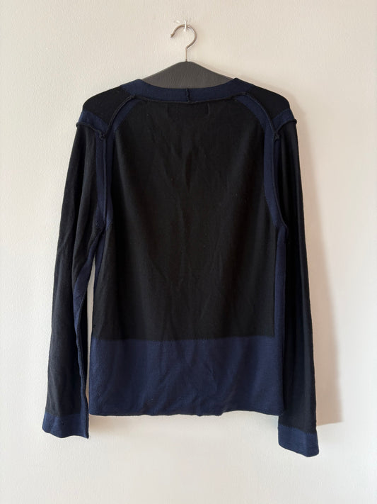 Deconstructed cardigan